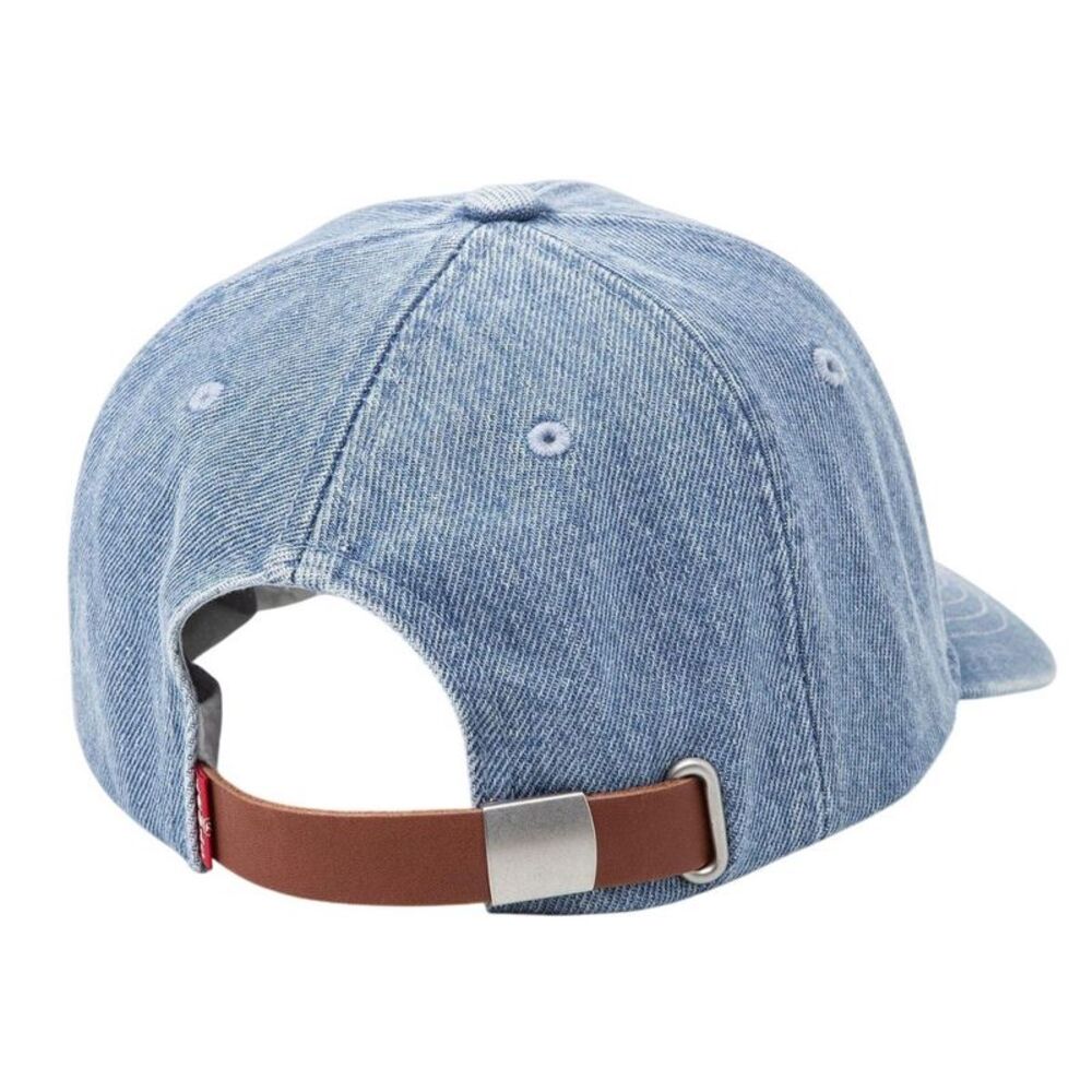 Levis Essential Leather Patch Baseball Cap / Blue… - image 2